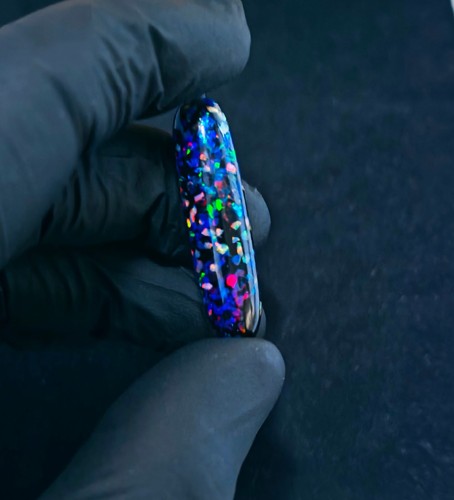 Blauer opal effekt anhänger - blauer, opal‑effekt