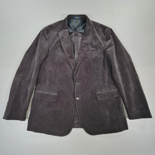 Polo Ralph Lauren Herren Cord Sakko Grau 46 L Think Cord Blazer Ungefüttert