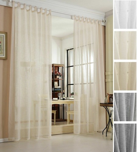 Gardine transparent mit