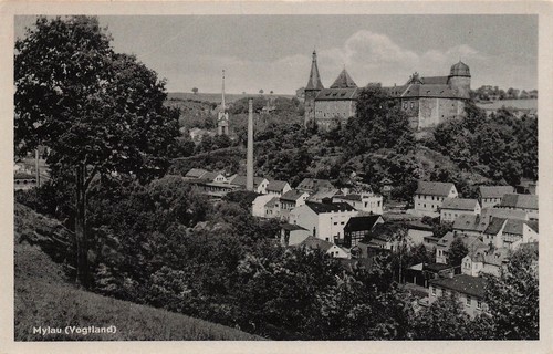 Mylau ortsansicht - ak,
