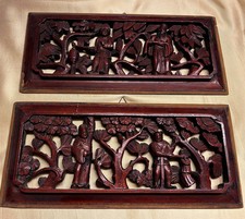 2 Antike Schnitzereien aus China/ Quing Dynastie