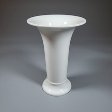 KPM Berlin: Porzellan * große Trompeten-Vase * weiß * 19cm *