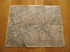 alte Landkarte um 1900 auf