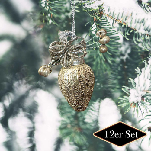 Christbaumkugeln silber gold - christbaumkugeln,, silber-gold