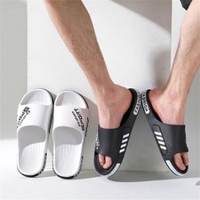 Herren Badelatschen Duschlatschen Badeschuhe Hauschuhe Pantoletten Saunaschuhe