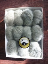 220g / 11x 70% Angora Schewe Wolle Fb. 5644 flanellbraun selten