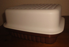 Tupperware Kleiner Bäcker Meister Laibwächter Brotkasten braun beige *TOP*