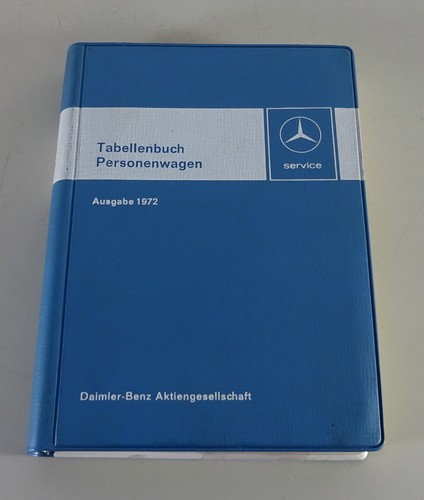 Tabellenbuch mercedes benz - tabellenbuch,
