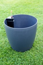 Lechuza Pflanztopf mit Bewässerungssystem 34x34x32 Grau