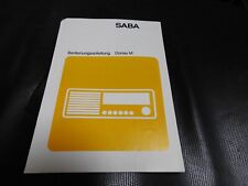 Saba Donau M  Original Bedienungsanleitung
