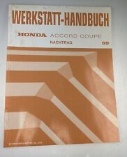 Werkstatt Handbuch Reparaturanleitung HONDA ACCORD COUPE Nachtrag REPARATUR 99
