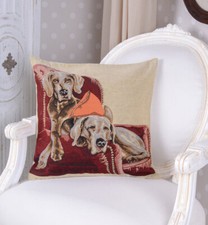 Zierkissen Hund Kissen Gobelin