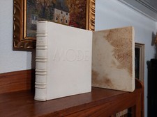 LEXIKON DER MODE Luxusausgabe 1950 MEISTEREINBAND Leder Handeinband BUCHBINDER