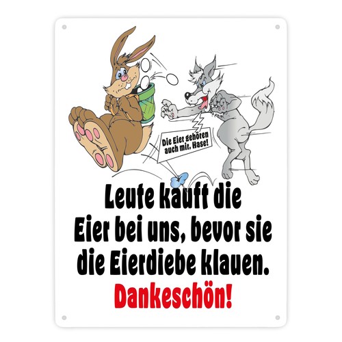 Osterhase und wolf - osterhase,