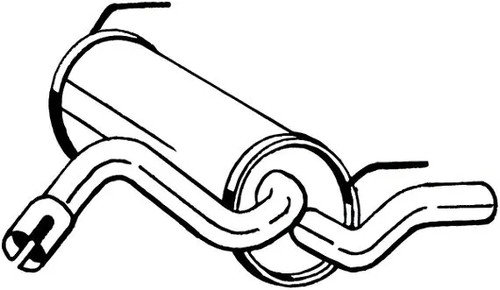 Endschalldämpfer 185 499 - endschalldämpfer, 185-499