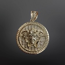 10KT Gelbgold Medusakopf