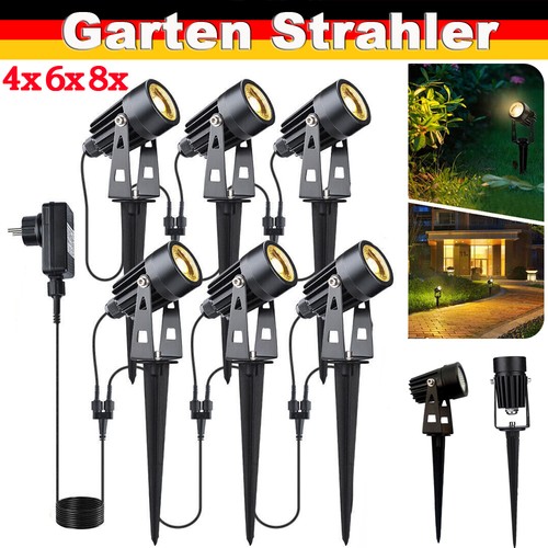8er gartenbeleuchtung set - gartenbeleuchtung,