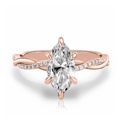 Karat gold diamant ring - 18,