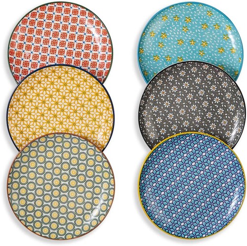 Bunte dessertteller set - bunte,