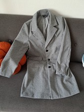 Damen mantel grau kariert - mantel,