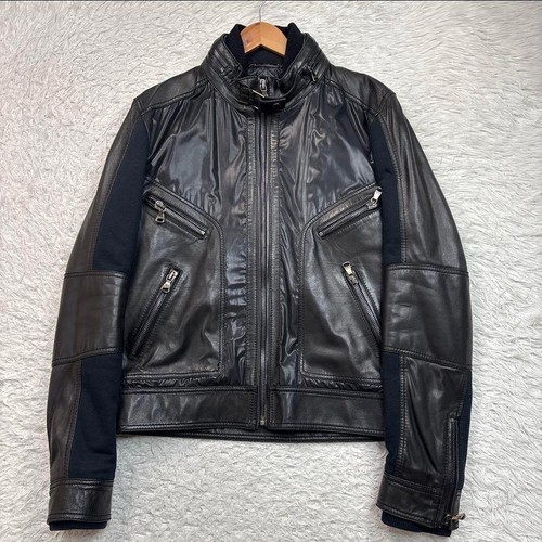 Dolce gabbana lederjacke 2xl - dolce,