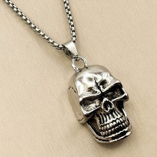 Totenkopf Anhänger Halskette