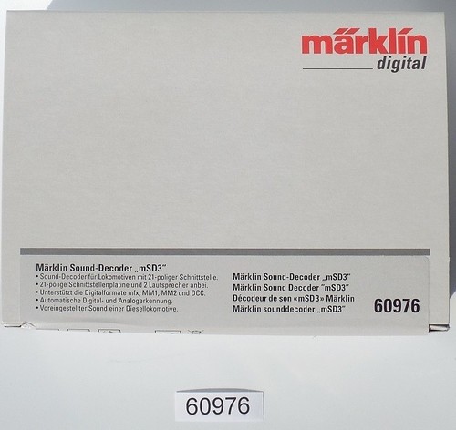Märklin 60976 sounddecoder - märklin,