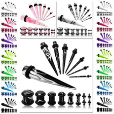 Tunnel + Dehnstab Set Dehnungsset Dehnset Plug Piercing Ohrstecker Ohr Tunnelset