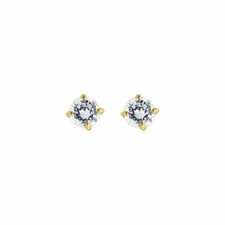 3mm Poliert Rund Cz Ohrstecker