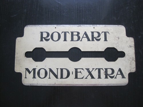 Blechschild rotbart mond extra - rotbart, mond-extra