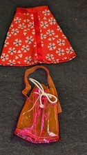 Barbie Kleidung lila 60er 70er Rock Tasche Set Retro Mode Outfit