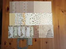 28 Design Papiere Weihnachten Christmas Basteln + 2 Stanzschablonen