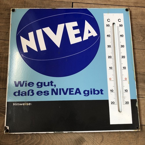 Nivea emailleschild - nivea,