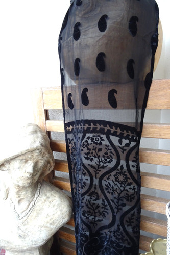 Schwarzer schal foulard x - schwarzer, 33