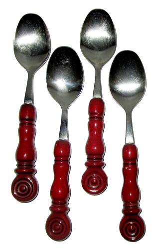Rot silberfarbige vintage - rot/silberfarbige,