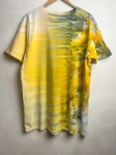 NEU Tie Dye Batik Shirt aus Baumwolle, handgefärbt, Ice Dye Design, Größe L