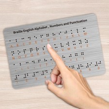 Braille-Alphabet-Tafel Mit