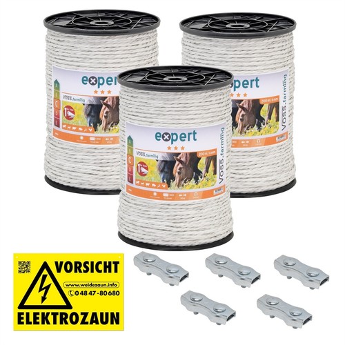 600m weidezaunseil 6mm 6xniro - 6mm,