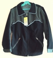 Schicke Jacke Reitjacke auch Weste (Ärmel abnehmbar)  blau grau Gina HKM Neu