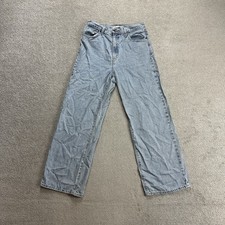 LEVIS Jeans Damen Hose W29 L29 High Waist Straight Loose Relaxed 24907 Blau