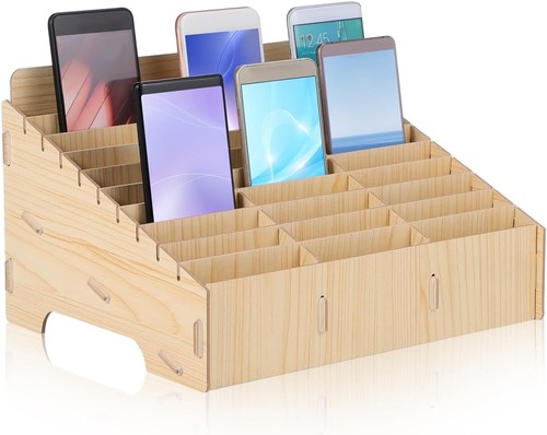 Handy aufbewahrungsbox holz - handy,
