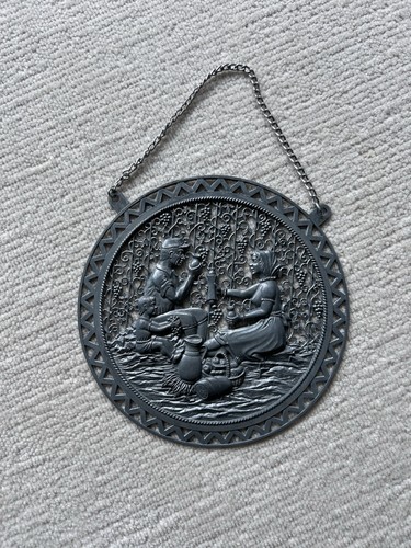 Filigraner zinn wandteller - wandteller, /