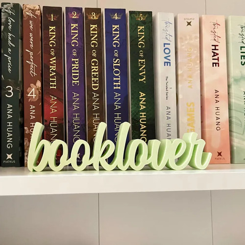 Booklover schriftzug moderne - booklover,