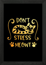 Katze gerahmtes Wandbild