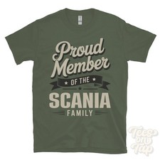 STOLZES MITGLIED DER SCANIA FAMILIE T-SHIRT Nachname Nachname Erbe Abstammung