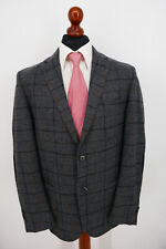 Eduard Dressler Soft Tweed Sakko G.52 Schurwolle Anthrazit Grau absol. Top Zust.