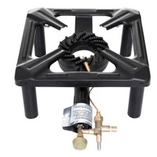 Gas Hockerkocher 7kW Campingkocher Gaskocher mit Zündsicherung 40x40 cm