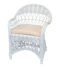 Kubu Rattansessel Weiß