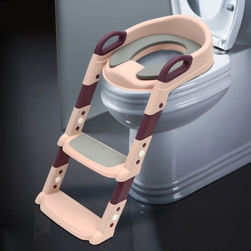 Rosa toilettensitz mit treppe - mit,