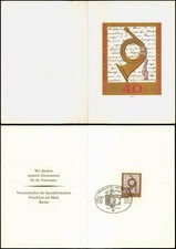 Versandstellen für Sammlermarken Frankfurt am Main Berlin Briefmarke 1972